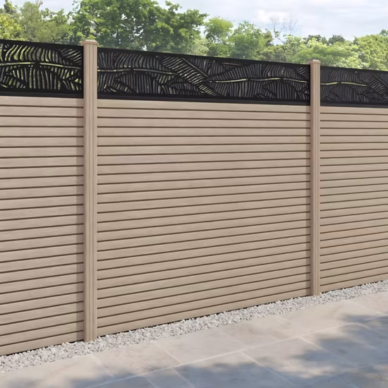 Cercado compuesto plástico de madera del uso del jardín de la cerca de la prenda impermeable ULTRAVIOLETA anti de WPC
