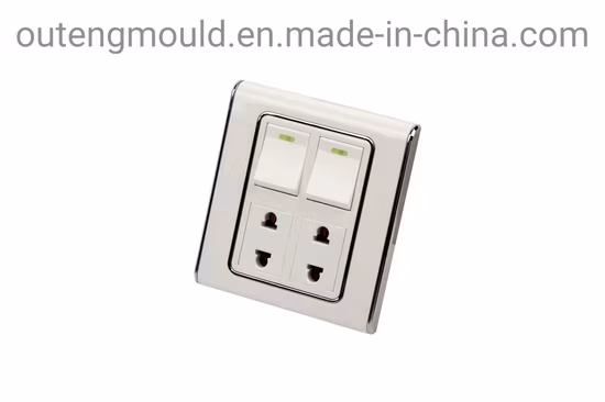 Molde de plástico para interruptor de cuatro bandas